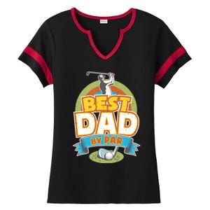 Best Dad By Par FatherS Day Golf Lover Gift Ladies Halftime Notch Neck Tee