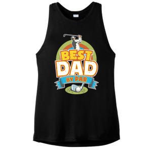 Best Dad By Par FatherS Day Golf Lover Gift Ladies PosiCharge Tri-Blend Wicking Tank