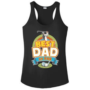 Best Dad By Par FatherS Day Golf Lover Gift Ladies PosiCharge Competitor Racerback Tank