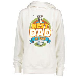 Best Dad By Par FatherS Day Golf Lover Gift Womens Funnel Neck Pullover Hood