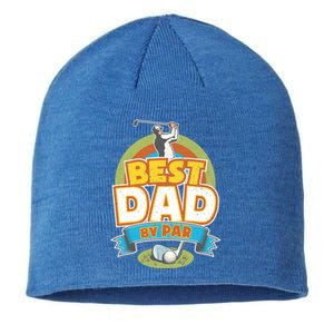 Best Dad By Par FatherS Day Golf Lover Gift Sustainable Beanie