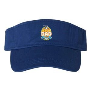 Best Dad By Par FatherS Day Golf Lover Gift Valucap Bio-Washed Visor