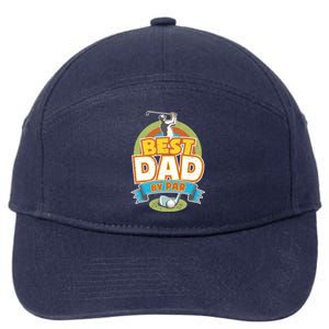 Best Dad By Par FatherS Day Golf Lover Gift 7-Panel Snapback Hat