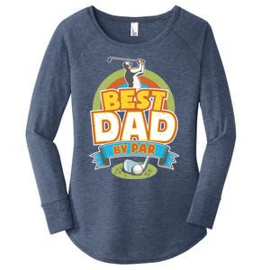 Best Dad By Par FatherS Day Golf Lover Gift Women's Perfect Tri Tunic Long Sleeve Shirt