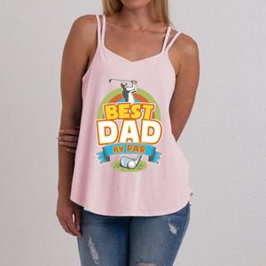 Best Dad By Par FatherS Day Golf Lover Gift Women's Strappy Tank