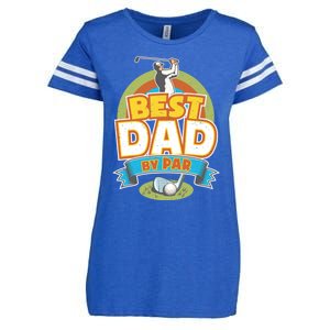 Best Dad By Par FatherS Day Golf Lover Gift Enza Ladies Jersey Football T-Shirt