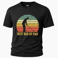 Best Dad By Par Disc Golf Golfer Player Funny Father's Day Cooling Performance Crew T-Shirt