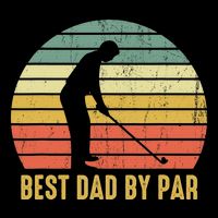 Best Dad By Par Disc Golf Golfer Player Funny Father's Day Cooling Performance Crew T-Shirt