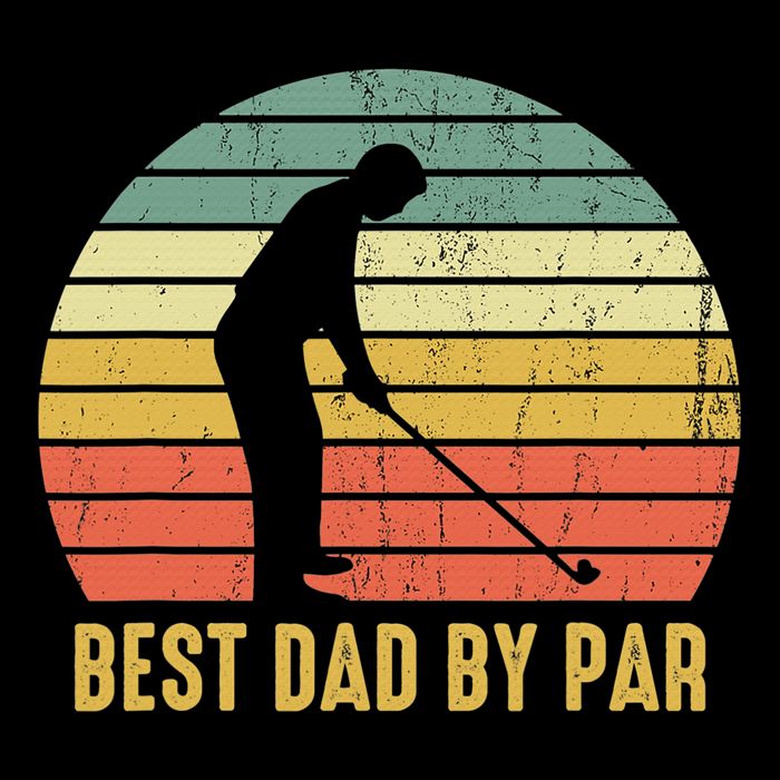 Best Dad By Par Disc Golf Golfer Player Funny Father's Day Cooling Performance Crew T-Shirt