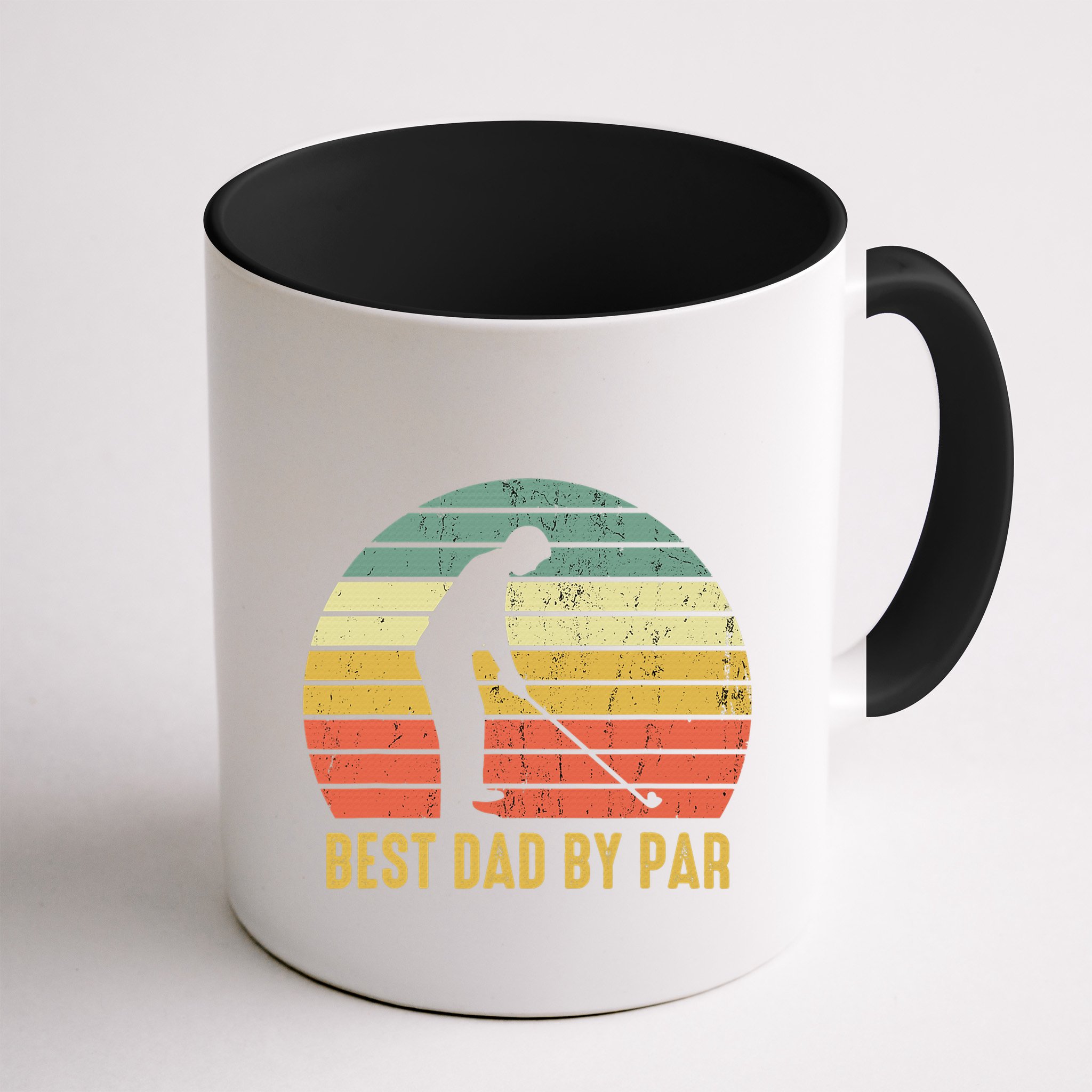 Best Dad By Par Disc Golf Golfer Player Funny Father's Day Mug