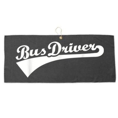 Bus Driver Large Microfiber Waffle Golf Towel