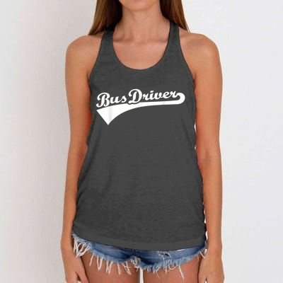 Bus Driver Women's Knotted Racerback Tank