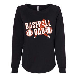 Baseball Dad Baseball Father Player Womens California Wash Sweatshirt