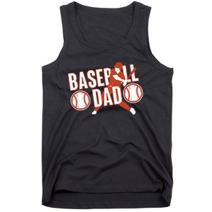 Baseball Dad Baseball Father Player Tank Top