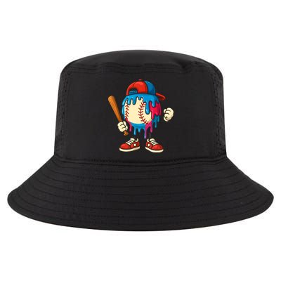 Baseball Drip Boy Ice Cream Drip Sport Game Day  Cool Comfort Performance Bucket Hat