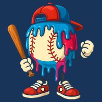 Baseball Drip Boy Ice Cream Drip Sport Game Day  Infant Baby Jersey Bodysuit