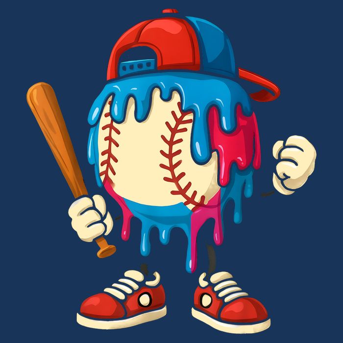 Baseball Drip Boy Ice Cream Drip Sport Game Day  Infant Baby Jersey Bodysuit