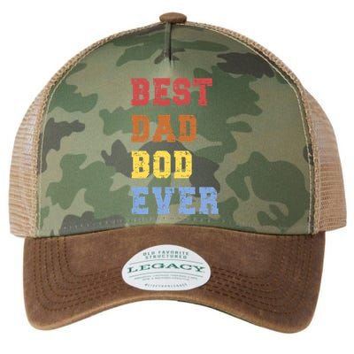 Best Dad Bod Ever Funny FatherS Day Message Sarcastic Body Gift Legacy Tie Dye Trucker Hat