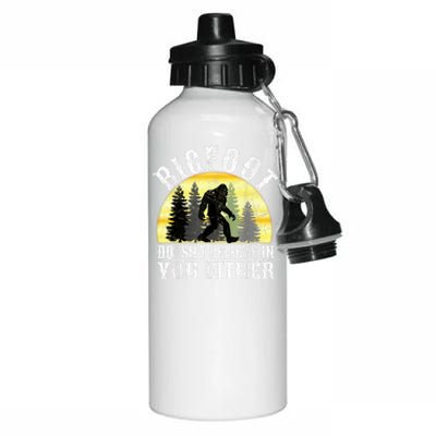 Bigfoot DoesnT Believe In You Either T Distressed Aluminum Water Bottle