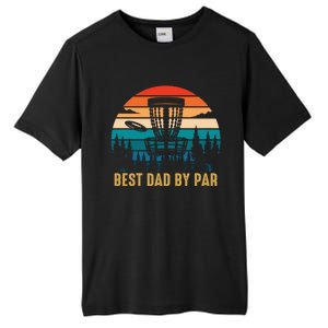 Best Dad By Par Funny Disc Golfing Dad Meaningful Gift Tall Fusion ChromaSoft Performance T-Shirt