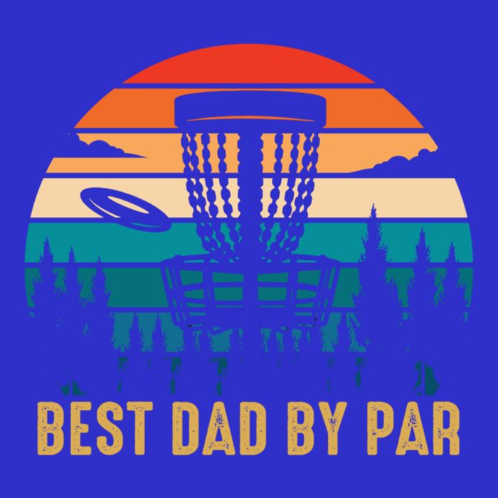 Best Dad By Par Funny Disc Golfing Dad Meaningful Gift Tall T-Shirt