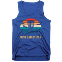 Best Dad By Par Funny Disc Golfing Dad Meaningful Gift Tank Top