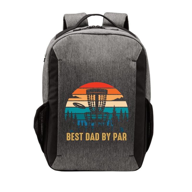 Best Dad By Par Funny Disc Golfing Dad Meaningful Gift Vector Backpack