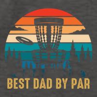 Best Dad By Par Funny Disc Golfing Dad Meaningful Gift Vector Backpack
