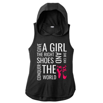 Ballet Dance Ballet Top Nutcracker Ballerina Ladies PosiCharge Tri-Blend Wicking Draft Hoodie Tank