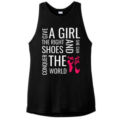 Ballet Dance Ballet Top Nutcracker Ballerina Ladies PosiCharge Tri-Blend Wicking Tank