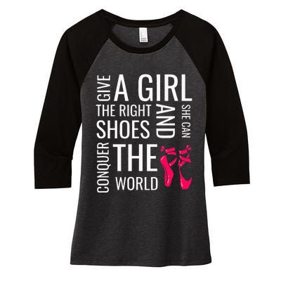 Ballet Dance Ballet Top Nutcracker Ballerina Women's Tri-Blend 3/4-Sleeve Raglan Shirt