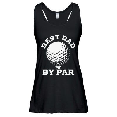 Best Dad by Par Funny Golf Player Father's Day Ladies Essential Flowy Tank