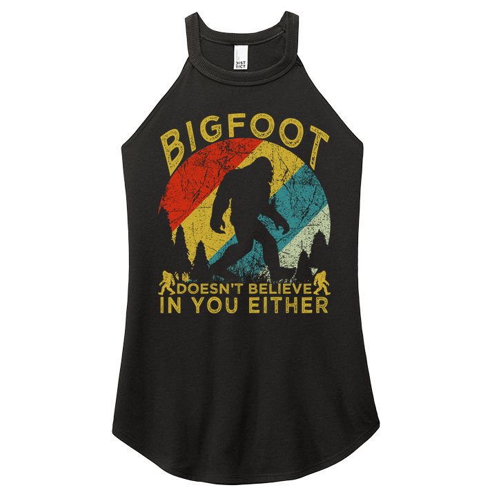 Bigfoot Doesn't Believe In You Either Women's Perfect Tri Rocker Tank
