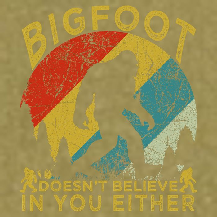 Bigfoot Doesn't Believe In You Either Garment-Dyed Women's Muscle Tee