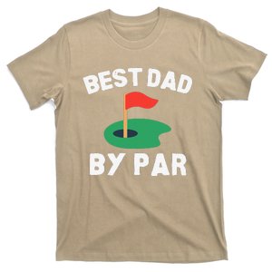 Best Dad By Par Golf Humor Father T-Shirt