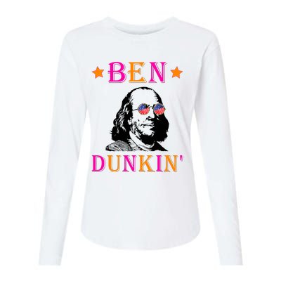 Ben Doughnut Womens Cotton Relaxed Long Sleeve T-Shirt