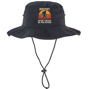 Bigfoot Doesnt Believe In You Either Bigfoot Sasquatch Retro Legacy Cool Fit Booney Bucket Hat