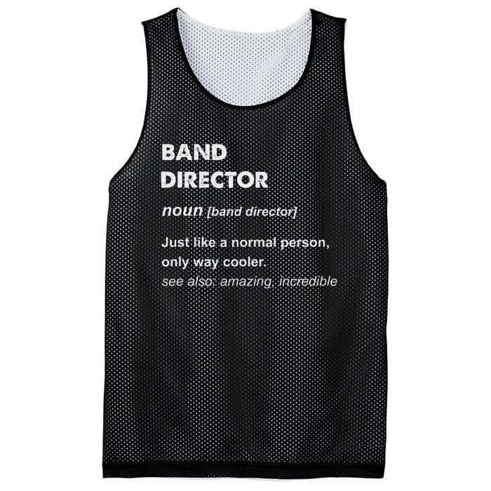 Band Director Mesh Reversible Basketball Jersey Tank