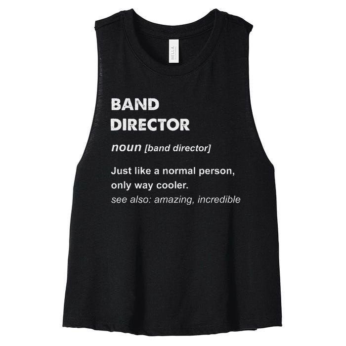 Band Director Women's Racerback Cropped Tank