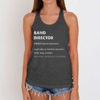 Band Director Women's Knotted Racerback Tank