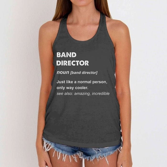 Band Director Women's Knotted Racerback Tank