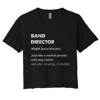 Band Director Women's Crop Top Tee