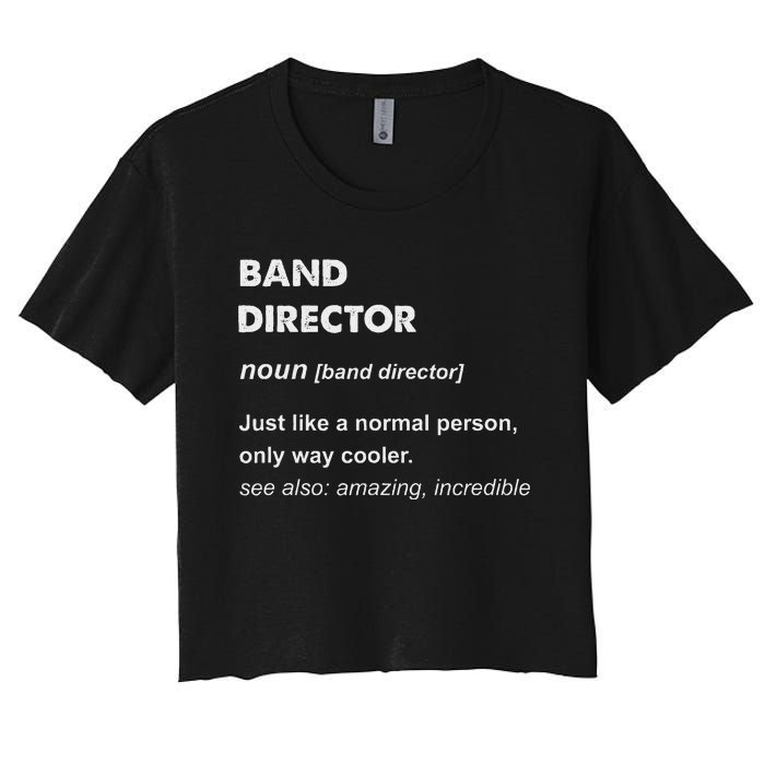 Band Director Women's Crop Top Tee