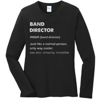 Band Director Ladies Long Sleeve Shirt