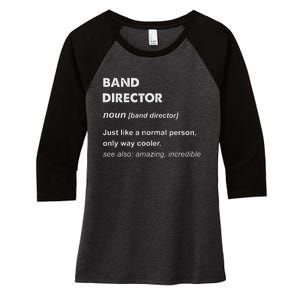 Band Director Women's Tri-Blend 3/4-Sleeve Raglan Shirt