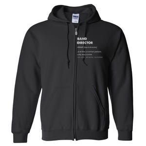 Band Director Full Zip Hoodie