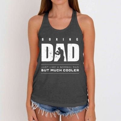 Boxing Dad Boxing Women's Knotted Racerback Tank