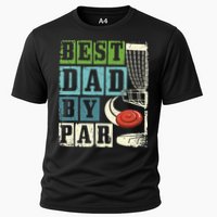Best Dad By Par Funny Disc Golf Player Flying Disc Golfer Cooling Performance Crew T-Shirt