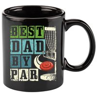 Best Dad By Par Funny Disc Golf Player Flying Disc Golfer 11oz C Handle Ceramic Mug