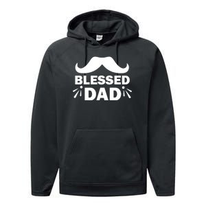 Blessed Dad Performance Fleece Hoodie